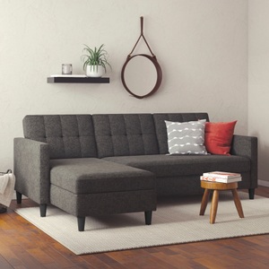 Dorel Home, Dorel Home Ecksofa »Hartford«, mit Bettfunktion und Stauraum, Recamiere beidseitig montierbar, Dorel Home Ecksofa »Hartford II« mit Bettfunktion und Stauraum, Recamiere beidseitig montierbar