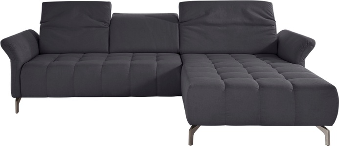 INOSIGN Ecksofa »Fresh«, Federkern, wahlweise mit Kopfteilverstellung, Armteilverstellung und mit motorischem Vorziehsitz, Bezug Olympia SOFT CELAN: leicht mit Wasser zu reinigen