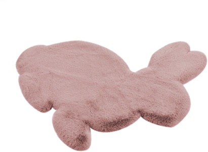 calo-deluxe, calo-deluxe Kinderteppich »Kids-750«, Motivform, 36 mm Höhe, Kunstfell, Motiv Hase, 