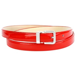 ANTHONI CROWN, Anthoni Crown Lackledergürtel in Rot, 