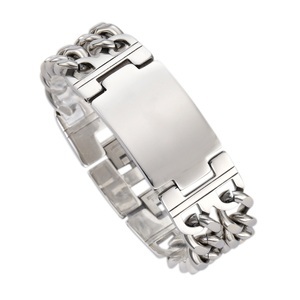 FIRETTI, Firetti ID Armband, Firetti Armband »Schmuck Geschenk Armkette ID-Platte, Panzerkette«