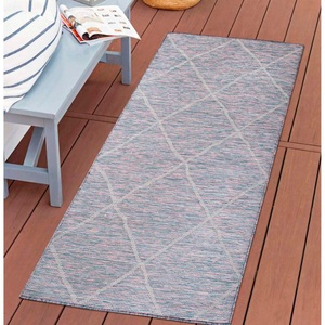 Carpet City, Carpet City Teppich »Palm«, rechteckig, 5 mm Höhe, Wetterfest & UV-beständig, für Balkon, Terrasse, Flur, Küche, flach gewebt, Carpet City Outdoorteppich »PALM 3075«, rechteckig, 5 mm Höhe, Läufer, Wetterfest & UV-beständig, für Balkon, Terrasse, Küche, flach