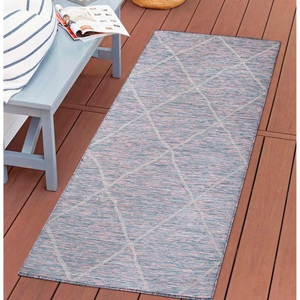 Carpet City, Carpet City Teppich »Palm«, rechteckig, 5 mm Höhe, Wetterfest & UV-beständig, für Balkon, Terrasse, Flur, Küche, flach gewebt, Carpet City Outdoorteppich »PALM 3075«, rechteckig, 5 mm Höhe, Läufer, Wetterfest & UV-beständig, für Balkon, Terrasse, Küche, flach