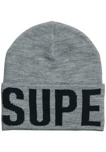 SUPERDRY, Superdry Strickmütze »BRANDED KNITTED BEANIE HAT«, 