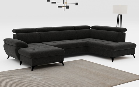 COTTA Wohnlandschaft »Hudson U-Form«, mit Kopfteilverstellung, wahlweise mit Bettfunktion & Bettkasten
