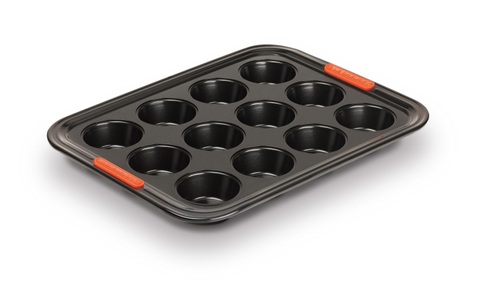 Le Creuset, Le Creuset - Muffin-Backform, 40x30cm, Black, Le Creuset - Muffin-Backform, 40x30cm, Black