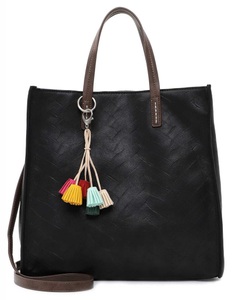 TAMARIS, Shopper Laureen Damen Schwarz ONE SIZE, 