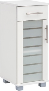 Schildmeyer, Unterschrank, Schildmeyer, »Nikosia«, Schildmeyer Unterschrank »Nikosia«, Breite 30 cm, mit Glastür, 1 Schublade, MDF-Fronten, Metallgriffe