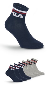 Fila Sportsocken, (6er Pack), mit Logo-Schriftzug