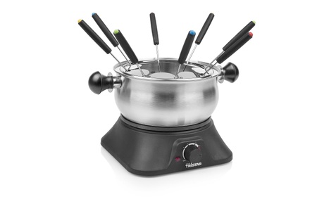 Tristar, Tristar FO-1109 Fondue 1400 W 8 Fonduegabeln Schwarz, Edelstahl, Tristar FO-1109 Family Set Fonduegerät 8 Personen