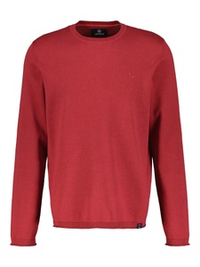 LERROS Strickpullover »LERROS Rundhalspullover, Flachstrick«