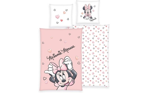 Herding Kinderbettwäsche »Minnie Mouse, 65/100+160/210 cm«