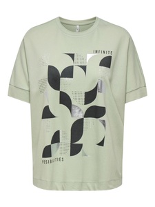 ONLY Kurzarmshirt »ONLJANY S/S O-NECK PRINT TOP BOX JRS«