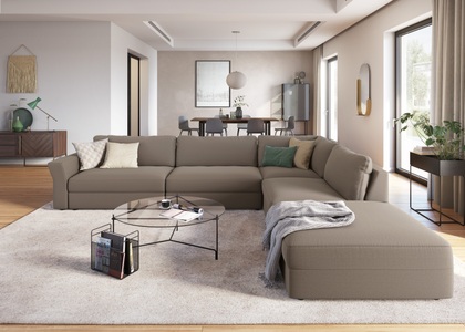 sit&more Ecksofa, mit Sitztiefenverstellung