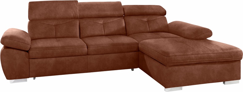 exxpo - sofa fashion, exxpo - sofa fashion Ecksofa, wahlweise mit Bettfunktion und Bettkasten, exxpo - sofa fashion Ecksofa »Spring, super bequem, mit Armteil- und Kopfteilfunktion, OTTOs Choice« L-Form, wahlweise mit Bettfunktion und Bettkasten