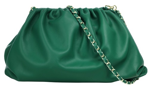 CLUTY, Cluty Umhängetasche, elastisch, Cluty Umhängetasche, echt Leder, Made in Italy