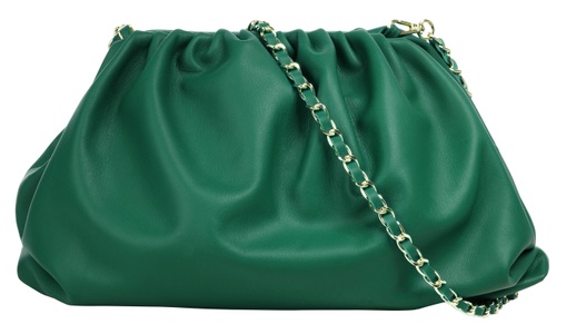 CLUTY, Cluty Umhängetasche, elastisch, Cluty Umhängetasche, echt Leder, Made in Italy