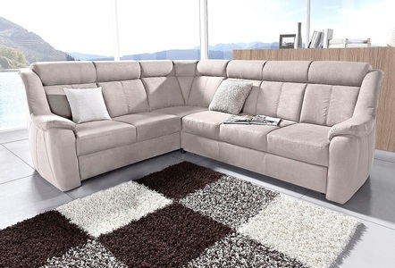 SIT&MORE, sit&more Ecksofa, sit&more Ecksofa »Basel L-Form« wahlweise mit Relaxfunktion