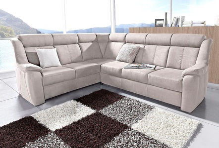 SIT&MORE, sit&more Ecksofa, sit&more Ecksofa »Basel L-Form« wahlweise mit Relaxfunktion