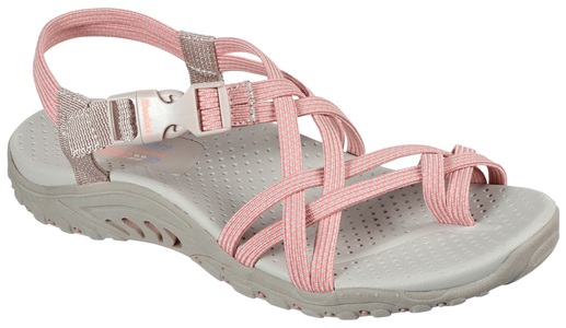 Skechers, Skechers Sandale »REGGAE-IRIE MON«, Skechers Sandale »REGGAE-IRIE MON«, Sommerschuh, Sandalette, Keilabsatz, mit Stretch Fit Funktion