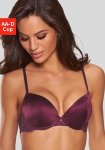 LASCANA Push-up-BH »Alana«, aus edler Qualität mit hohem Seidenanteil und floraler Spitze, Dessous