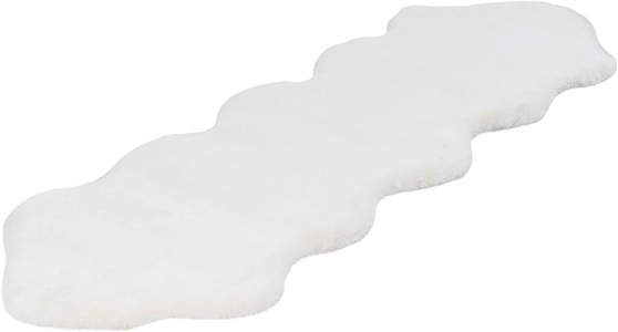 calo-deluxe, Fellteppich, »Vogesen 300«, calo-deluxe, rechteckig, Höhe 35 mm, handgetuftet, calo-deluxe Fellteppich »Vogesen 300« fellförmig 35 mm Höhe Kunstfell, Hochflor, handtuft, Wohnzimmer, Schlafzimmer