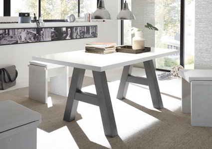 undefined, Esstisch, Mäusbacher Esstisch »Mister TOPSELLER!«, (OTTOs Choice), mit Auszug (160-210 cm), Gestell in A-Form
