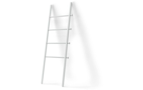 Umbra, Umbra - Leiter SHELF - Holz - weiss - 51/4/152 cm, Umbra - Leiter SHELF - weiss - Holz - 51/4/152 cm