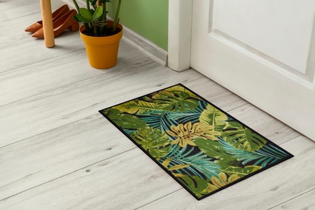 andiamo, Andiamo Fussmatte »Fu Modern«, rechteckig, Schmutzfangmatte, verschiedene Motive, In- und Outdoor geeignet, Andiamo Fussmatte »Modern«, rechteckig, 6,5 mm Höhe, Schmutzfangmatte, bedruckt, diverse Motive, In- und Outdoor geeignet