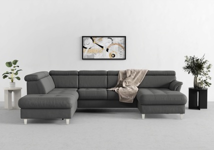 sit&more Wohnlandschaft, inklusive Kopfteilverstellung, wahlweise mit Bettfunktion und Bettkasten