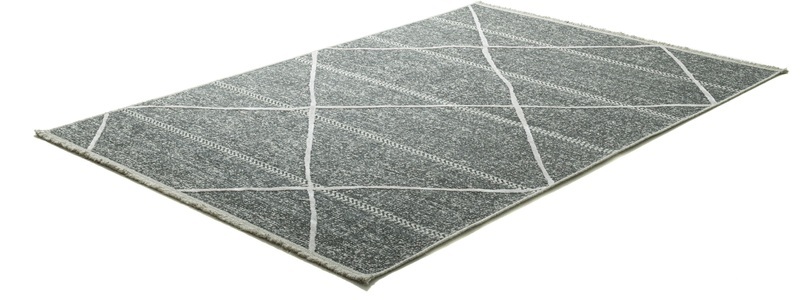 Sansibar, Sansibar Teppich »Braderup«, rechteckig, 2 mm Höhe, Flachgewebe, modernes Scandi Design, Motiv Rauten, mit Fransen, ideal im Wohnzimmer & Schlafzimmer, Sansibar Teppich »Braderup«, rechteckig, 2 mm Höhe, Flachgewebe, modernes Scandi Design, Motiv Rauten, mit Fransen