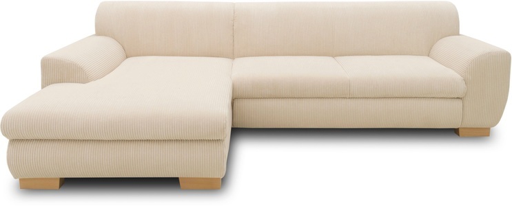 HOME AFFAIRE, Home affaire Ecksofa »Nika«, wahlweise mit Bettfunktion, auch in Cord, Home affaire Ecksofa »Nika zeitlos und elegant, L-Form« wahlweise mit Bettfunktion, auch in Cord