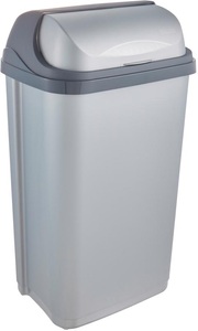 keeeper, keeeper Mülleimer »rasmus«, 1 Behälter, robuster Abfalleimer, Made in Europe, keeeper Mülleimer »rasmus, Abfallbehälter mit Rolldeckel«, 1 Behälter, 50 l, Made in Europe, 39 x 29,5 x 67,5 cm