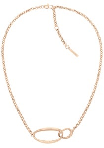 Calvin Klein, Calvin Klein Kette mit Anhänger »SCULPTURAL, 35000353, 35000354, 35000355«, Calvin Klein Kette mit Anhänger »Schmuck Edelstahl Halsschmuck Halskette Erbskette SCULPTURAL«