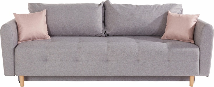 INOSIGN, INOSIGN Schlafsofa »Nordic«, inklusive Bettkasten und Zierkissen, INOSIGN Schlafsofa Nordic, inklusive Bettkasten und Zierkissen