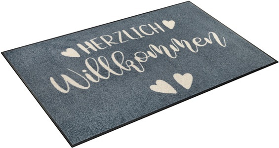 wash+dry by Kleen-Tex, wash+dry by Kleen-Tex Teppich »Herzensgruss«, rechteckig, 7 mm Höhe, wash+dry by Kleen-Tex Teppich »Herzensgruss«, rechteckig, 7 mm Höhe