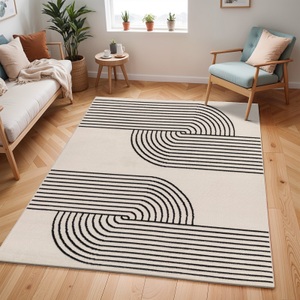 Surya, Surya Teppich »Modern 2355«, rechteckig, Surya Teppich »DEHLI«, rechteckig, 11 mm Höhe, Skandi Design, Modern Boho Kurzflor Wohnzimmerteppich, Schlafzimmer