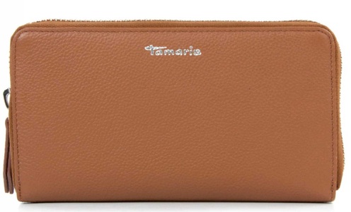 TAMARIS, Tamaris Geldbörse »Amanda«, Echtleder-Optik, Tamaris - Geldbörse TAS Amanda, One Size, Cognac