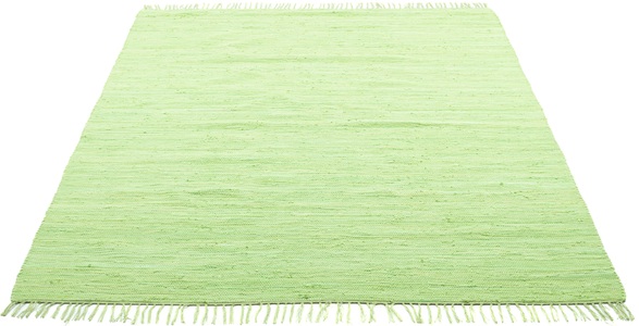 LÜTTENHÜTT, Lüttenhütt Teppich »Insa«, rechteckig, Fleckerl, Uni Farben, handgewebt, pflegeleicht, waschbar, Wohnzimmer, my home Kinderteppich »Insa Fleckerl«, rechteckig, 5 mm Höhe, Uni Farben, pastell, handgewebt, pflegeleicht, waschbar, Kinderzimmer