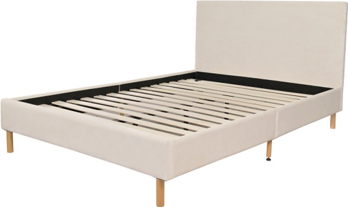 Home affaire Polsterbett »Armandine inkl. Lattenrost«, Kopfteil mit Cordbezug, erhältlich in den Breiten 140cm & 180cm