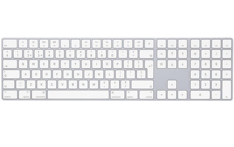 Apple, Tastatur, Apple, »Magic mit Ziffernblock, UK-Layout«, Apple Magic Keyboard mit Ziffernblock - Tastatur - QWERTY - GB - Silber