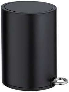 Wenko, Wenko - Kosmetik Treteimer Monza Easy Close Schwarz matt, Mattiert, 3 Liter, WENKO Kosmetikeimer »Monza«