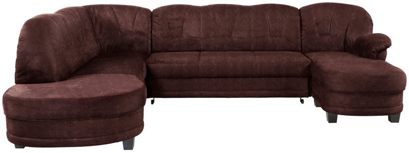 HOME AFFAIRE, Home affaire Wohnlandschaft »Camelita«, wahlweise mit Bettfunktion, Home affaire Wohnlandschaft »Camelita, viel Platz, bequem und zeitlos, Breite 289cm, U-Form« wahlweise mit Bettfunktion