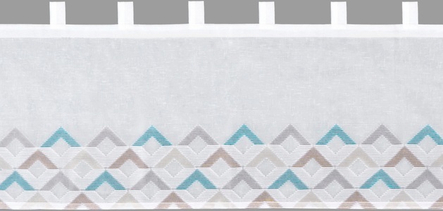 DECOLIFE, decolife Scheibengardine »Aileen«, (1 St.), gemusterte Scheibengardine, 