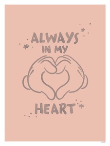 Komar, Komar Poster »Mickey Endless Love«, (1 St.), Komar Bild »Mickey Endless Love«, Disney, (1 St.), Wandbild zur Dekoration im Kinderzimmer - ohne Rahmen