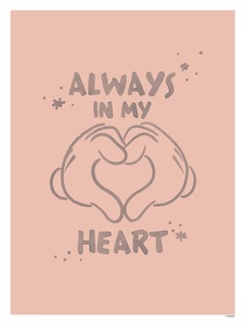 Komar, Komar Poster »Mickey Endless Love«, (1 St.), Komar Bild »Mickey Endless Love«, Disney, (1 St.), Wandbild zur Dekoration im Kinderzimmer - ohne Rahmen