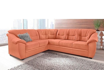 SIT&MORE, sit&more Ecksofa, sit&more Ecksofa »Savona L-Form«, wahlweise mit Bettfunktion, inklusive Federkern, frei im Raum stellbar