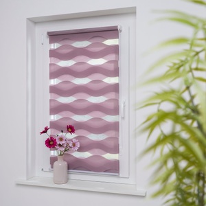 LIEDECO, Doppelrollo »Wave«, Liedeco, Lichtschutz, ohne Bohren, freihängend, Liedeco Doppelrollo »Wave«, Lichtschutz, ohne Bohren, freihängend, Klemmfix-DUO-Rollo, Doppelrollo 