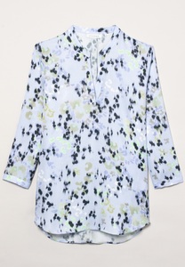 Eterna, ETERNA DREIVIERTELARM BLUSE MODERN CLASSIC VISKOSE BLAU BEDRUCKT, Eterna Shirtbluse »CLASSIC FIT«