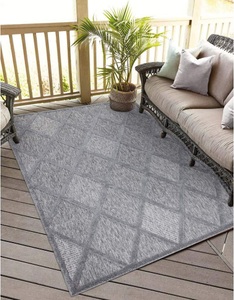 Carpet City, Carpet City Teppich »Santorini«, rechteckig, 5 mm Höhe, 3D-Effekt, für Wohnzimmer, Flur, Küche, Wintergarten, Balkon, Wetterfest & UV-beständig, Carpet City Teppich »In-& Outdoorteppich Santorini 457, 3D-Effekt, Raute-Look«, rechteckig, 5 mm Höhe, Wetterfest & UV-beständig für Terrasse, Balkon, Küche, Flur